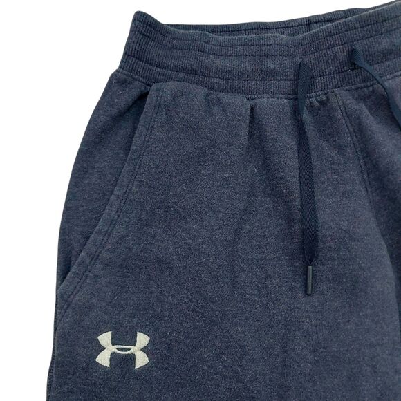 Under Armour Sweatpants Mens Medium Navy Fleece Loose Cotton Blend Athleisure - Picture 3 of 12
